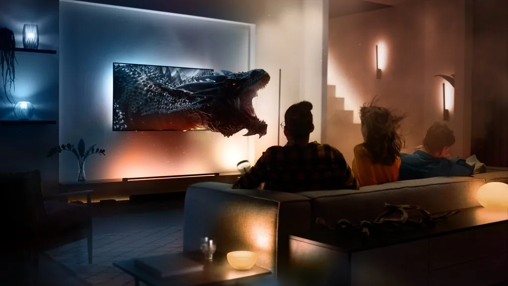 影音设备与视听空间：Philips-hue-home theater-TV Dragon