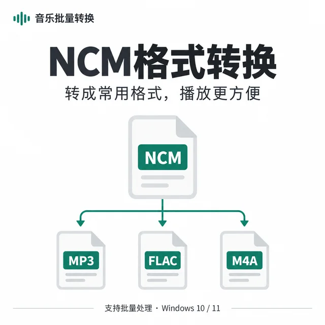 NCM文件打不开?批量转成MP3,让喜欢的音乐更方便播放